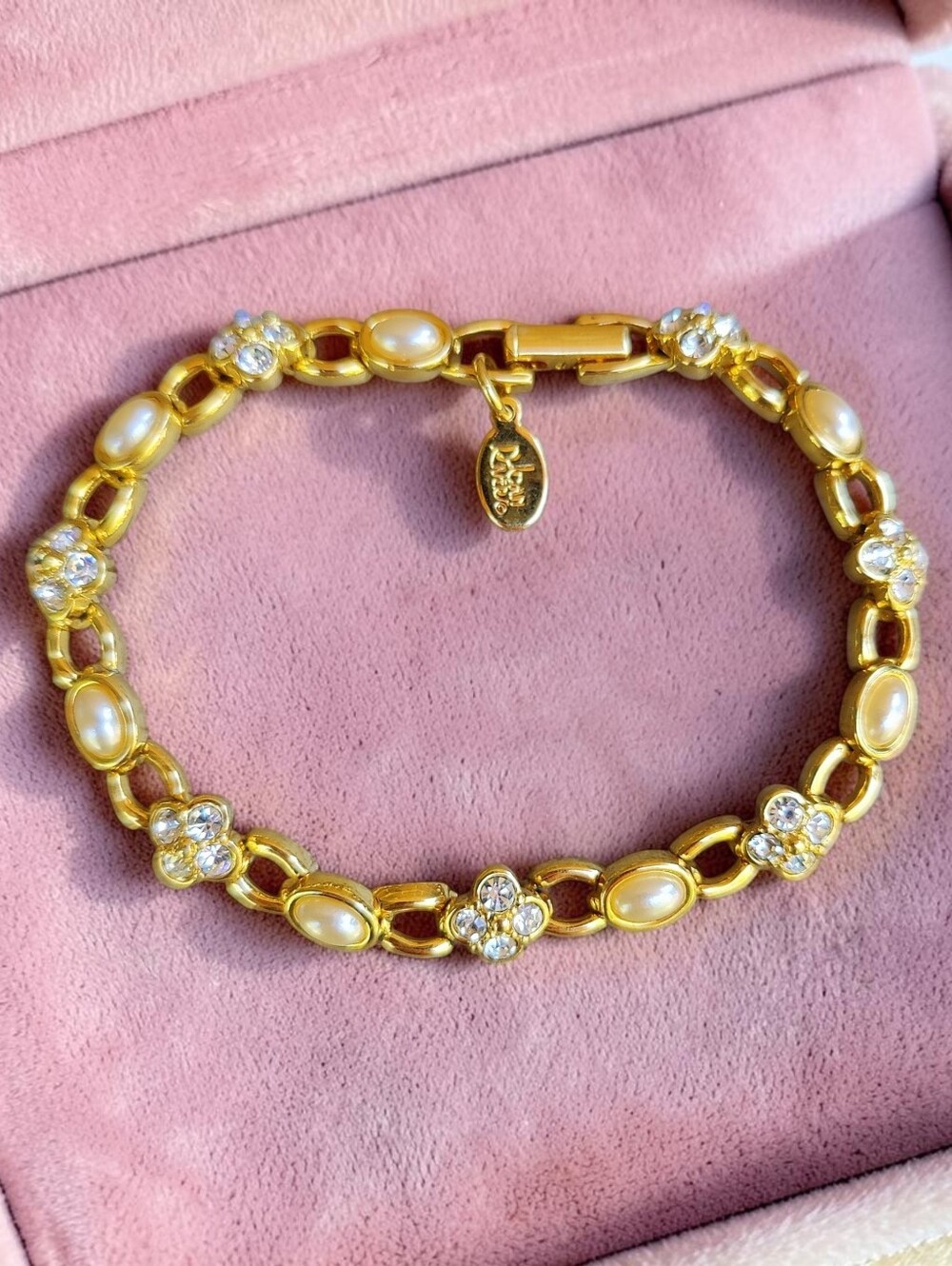 Vintage Joan Rivers Gold Bracelet